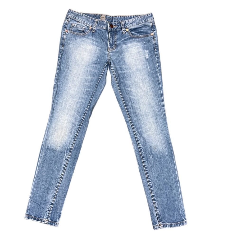 Mossimo Premium Denim Women’s 6 Ankle Skinny Light Blue Jeans- Fit 3
